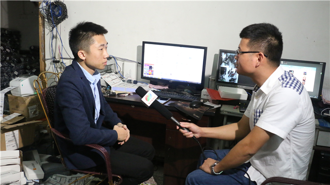 普宁电视台采访创业学生陈超生